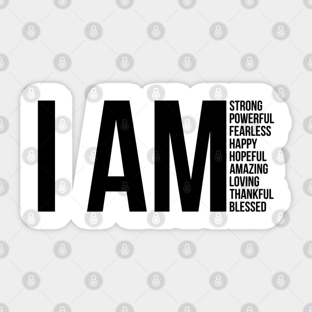 I Am... Christian Sticker by ChristianLifeApparel